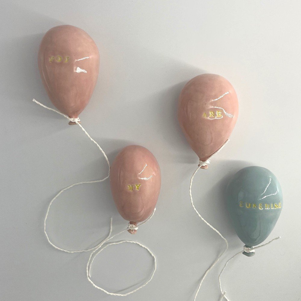 Customized Mini 
Hanging Ceramic Balloon