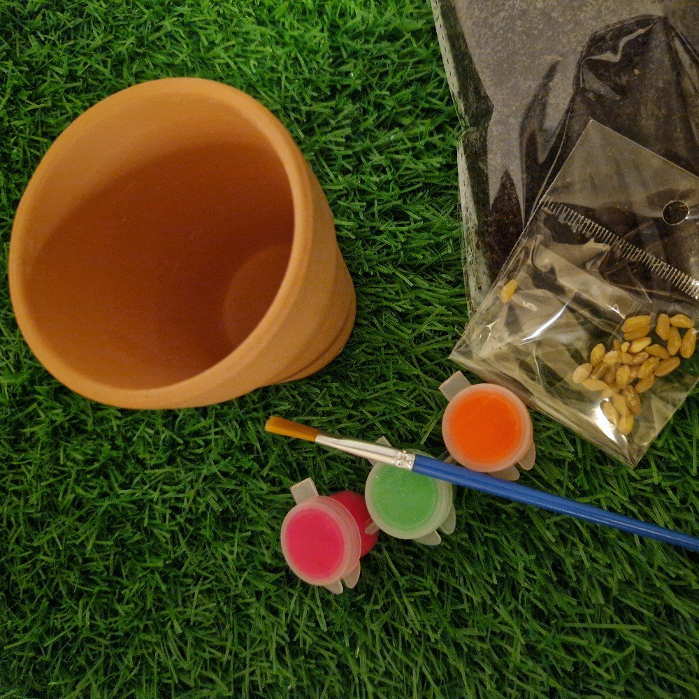 Kids Pot Planting 
& Painting Kit