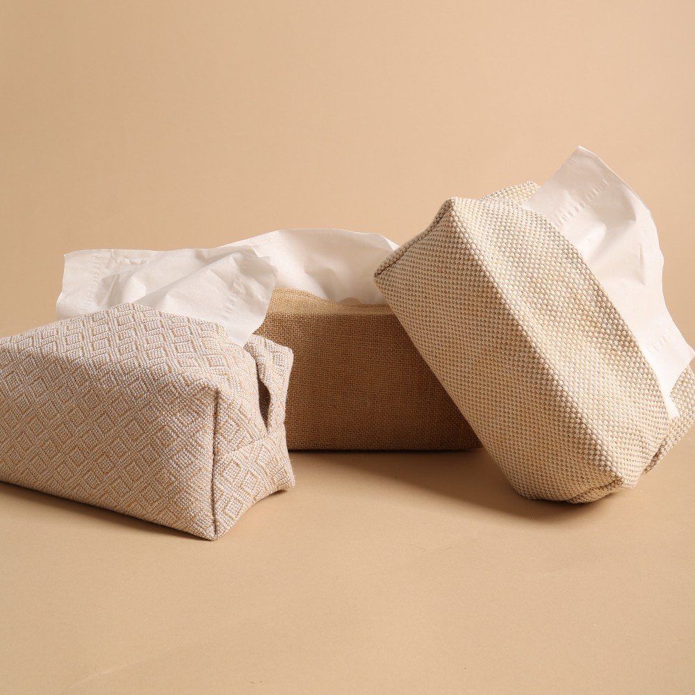 Patterned Beige 
Boho Tissue Cover