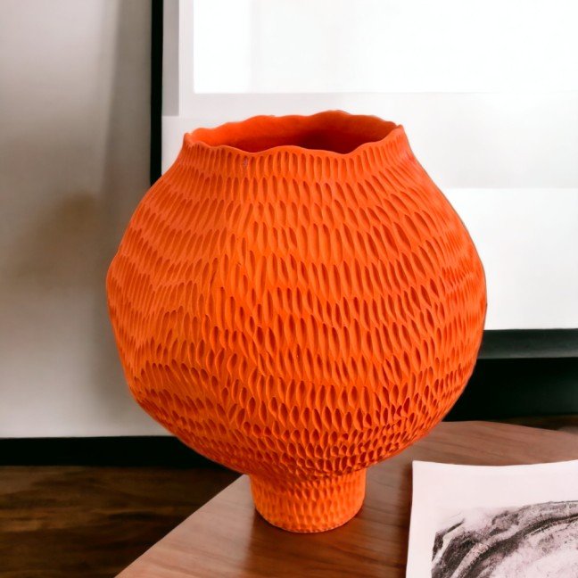 La Ruche 
Orange Vase