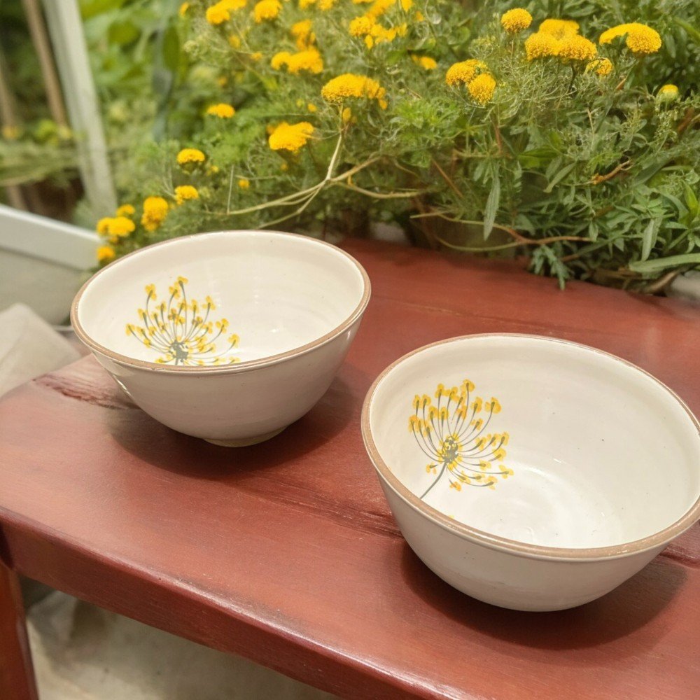 Blossom Protea 
Ceramic Serving Bowl
