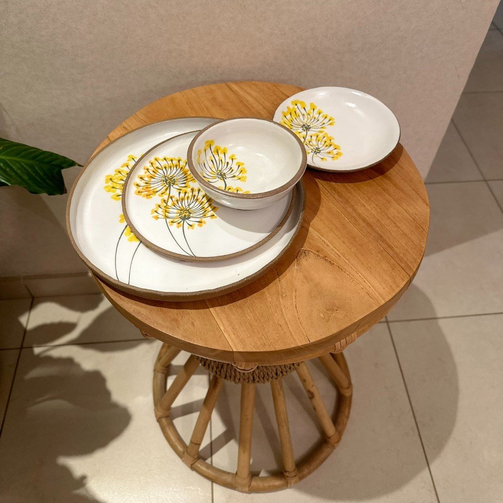 Blossom Protea 
Ceramic Bread plate