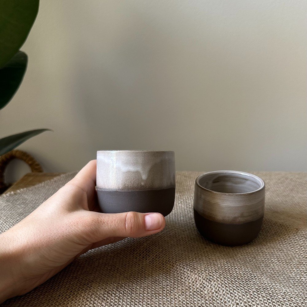 Signature Ceramic Espresso Cups: Set of 2