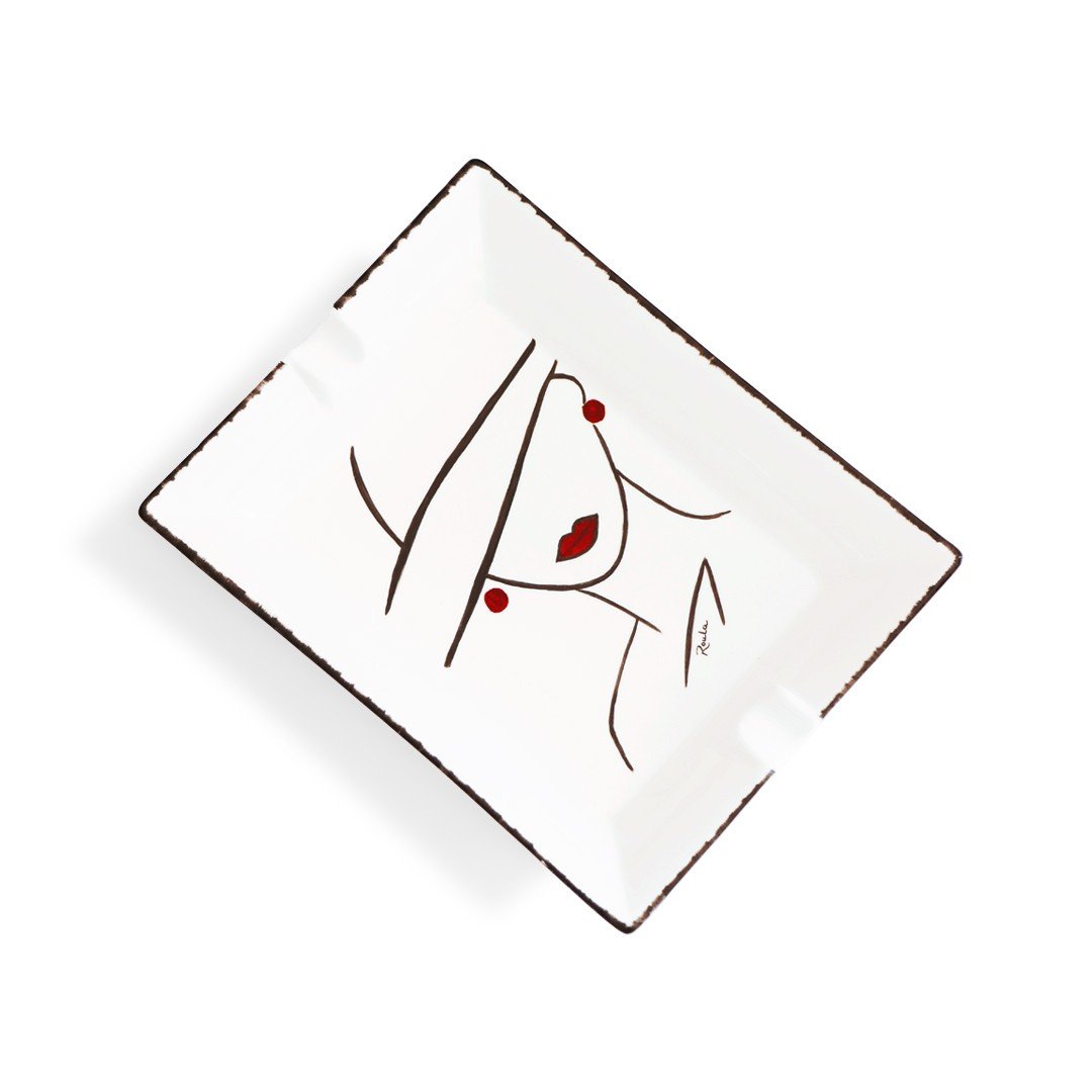 Porcelain Ashtray: 
Emma