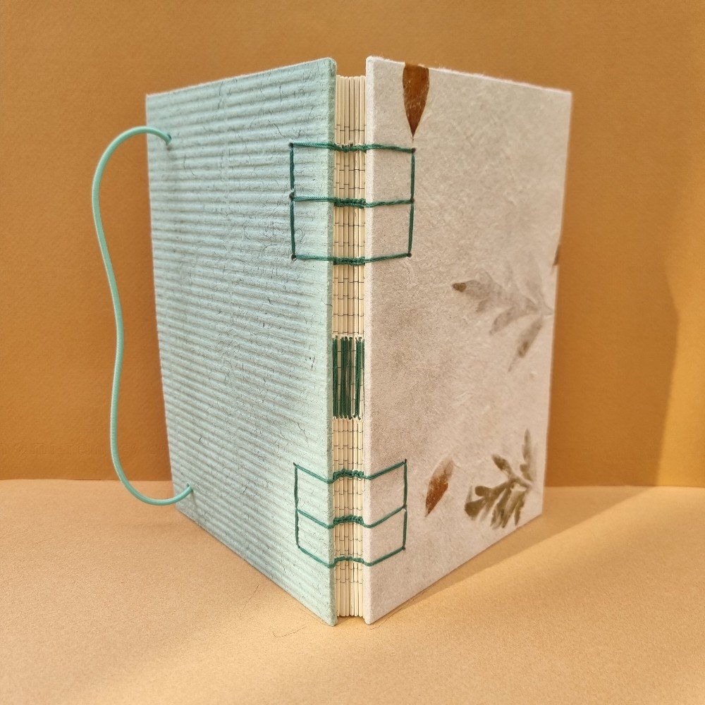 Journal: Light 
Cyan & Floral Print