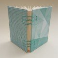 Small journal: cyan 
abstract design