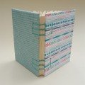 Small journal: cyan 
bohemian pattern