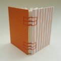 Small journal: orange 
striped pattern