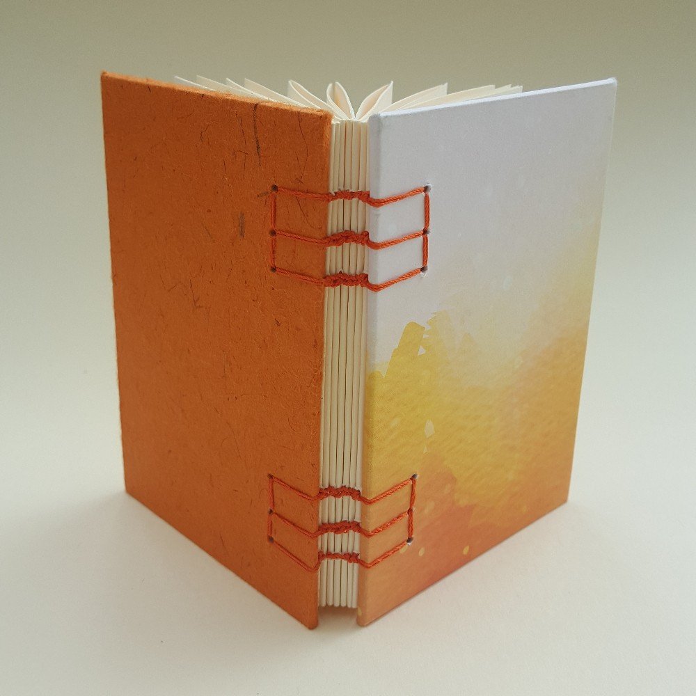 Small journal: orange 
abstract design
