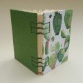 Small journal: green 
cactus pattern