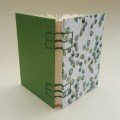 Small journal: green 
eucalyptus leaves pattern