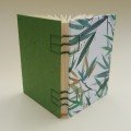Small journal: green 
bamboo leaves pattern