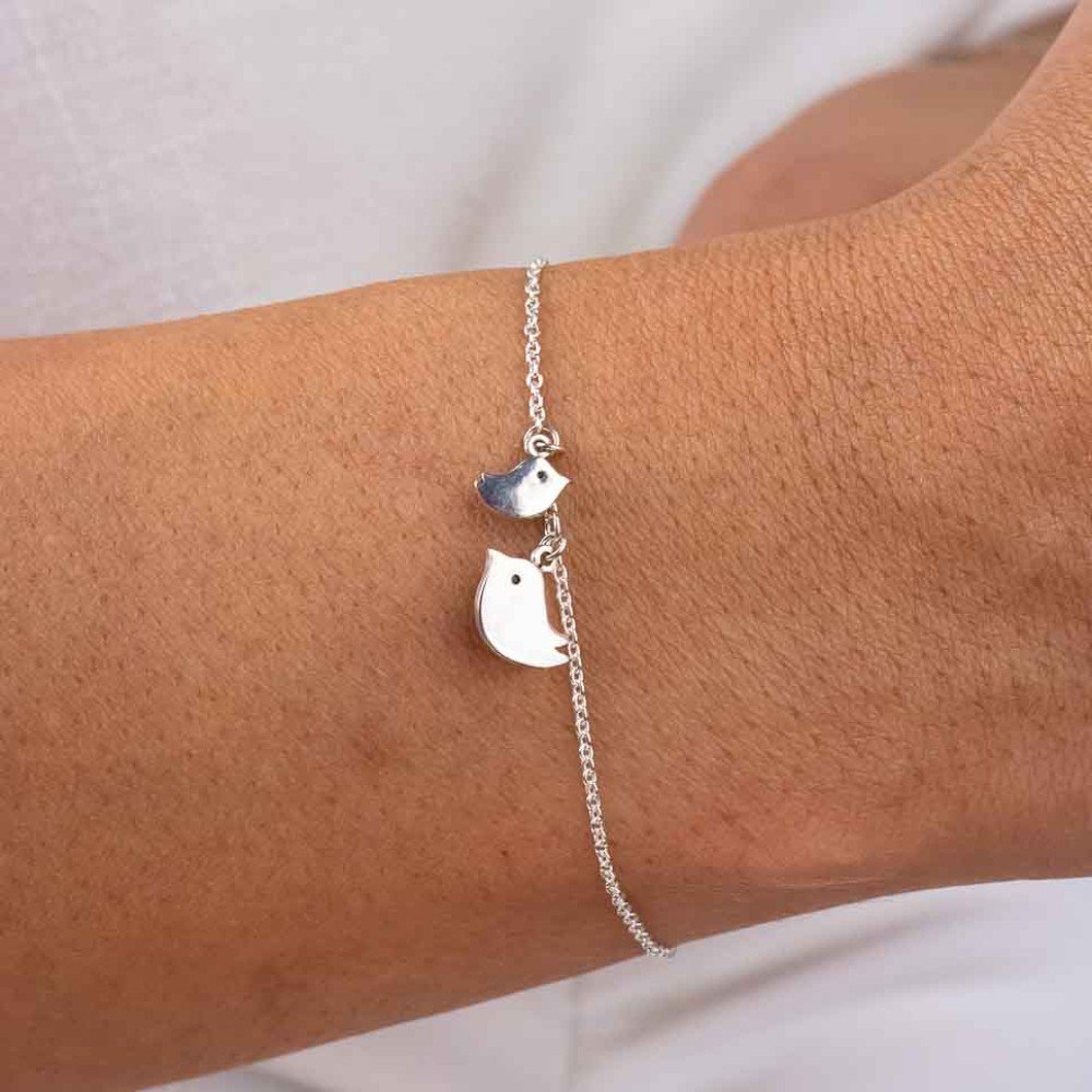 Mother & Daughter 
Silver Bracelet
