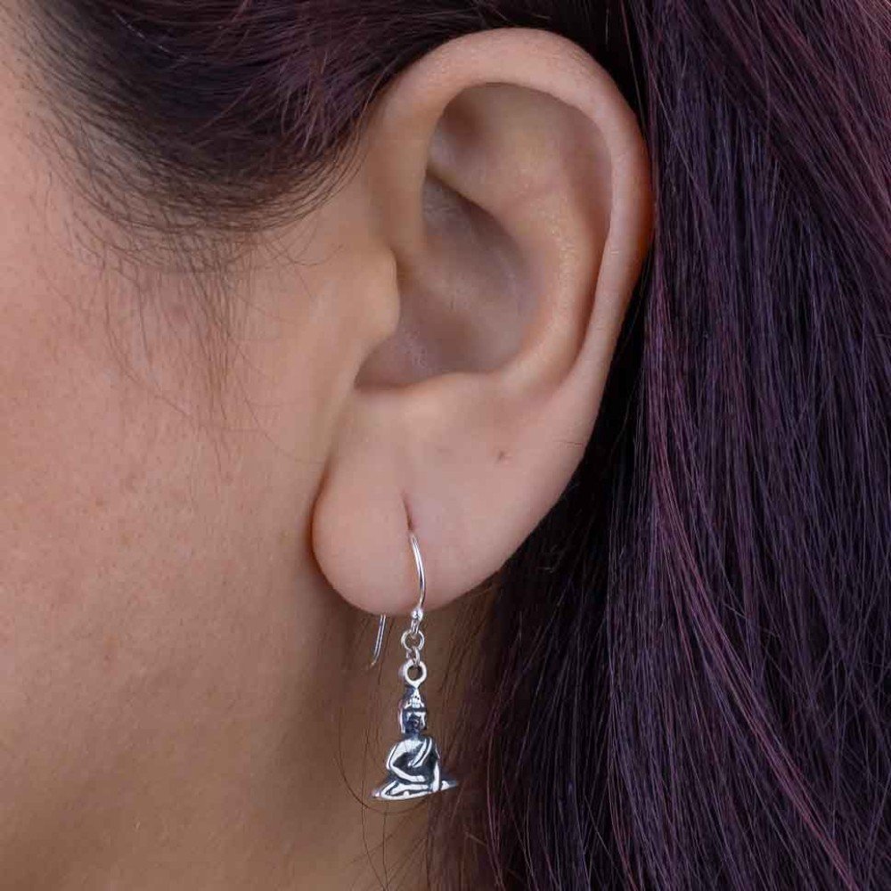 Buddha 
Silver Earrings