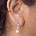 Love & Moon 
Silver Earrings