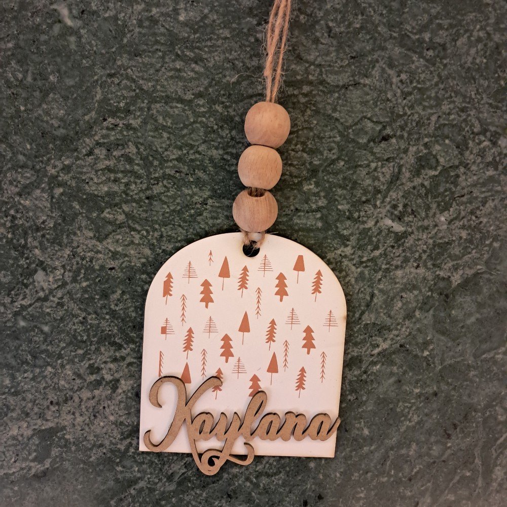 Personalized Name 
Trees Ornament