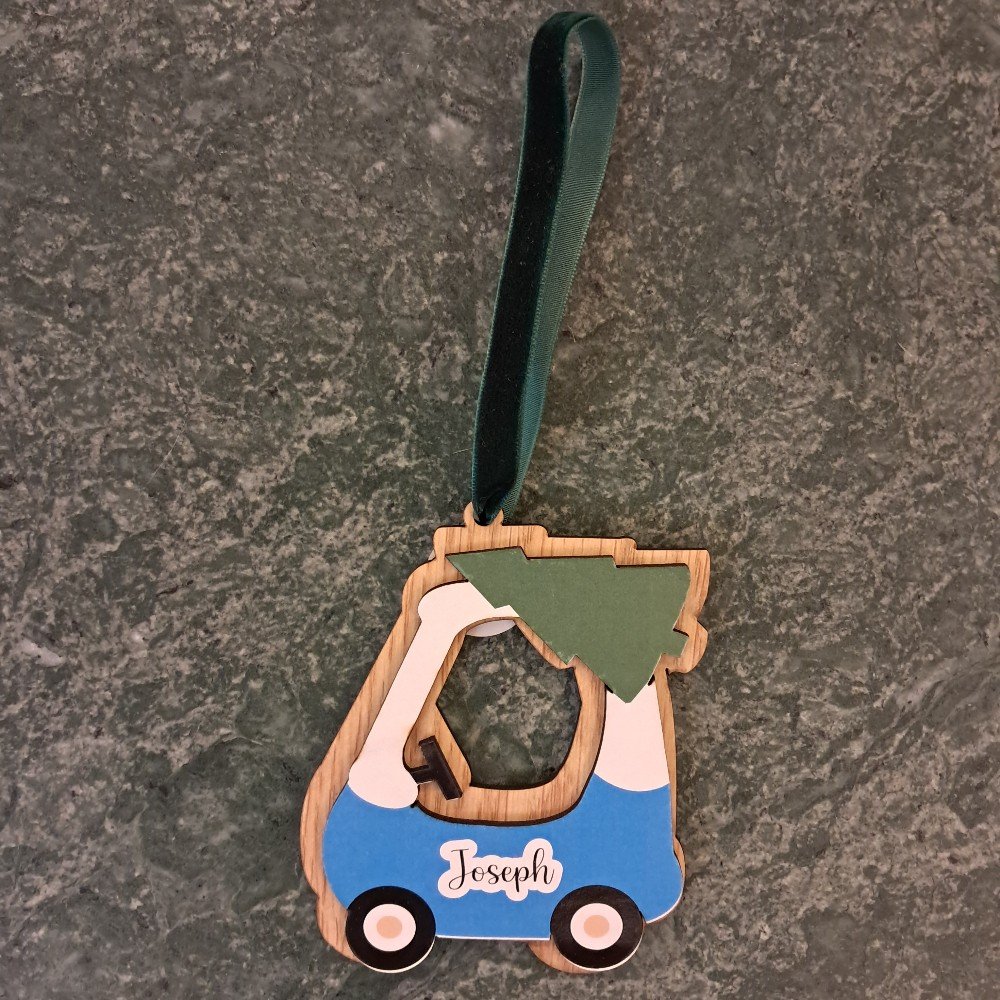 Personalized Christmas 
Car Ornament