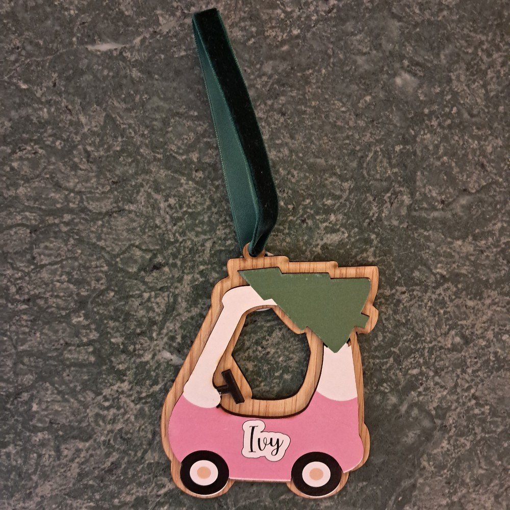 Personalized Christmas 
Car Ornament