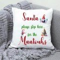 Personalized Pillow 
Cover: Santa Stop