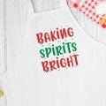 Personalized Christmas 
Apron: Spirits Bright