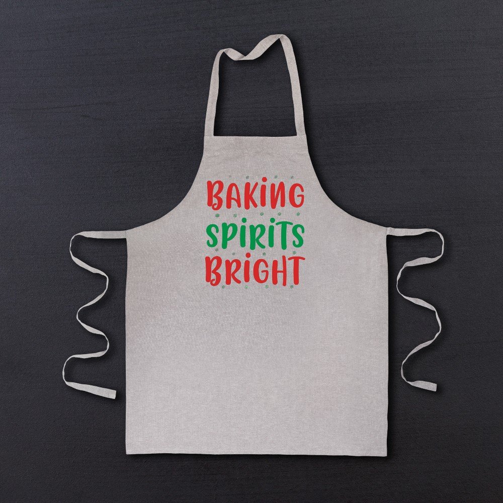 Personalized Christmas 
Apron: Spirits Bright
