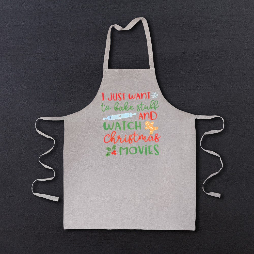 Personalized Christmas 
Apron: Bake & Watch