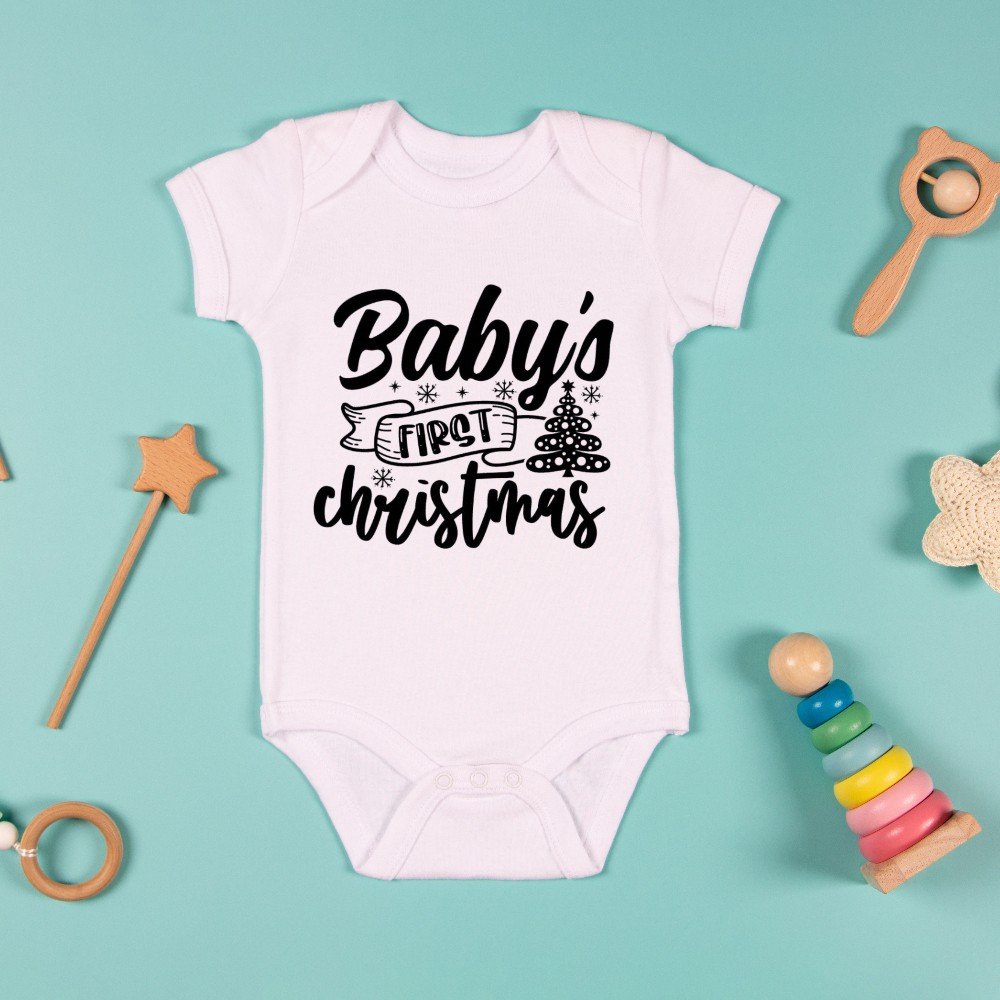 Personalized Baby's 1st 
Christmas Onesie