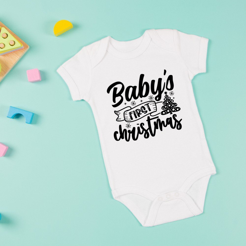 Personalized Baby's 1st 
Christmas Onesie