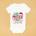 Personalized Little Mr. 
Christmas Onesie