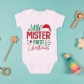 Personalized Little Mr. 
Christmas Onesie