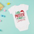 Personalized Little Mr. 
Christmas Onesie