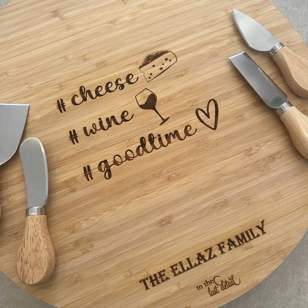 Customized Cheese Board 
with Knives Set