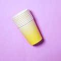 Yellow Ice Cream Paper 
Tableware Party Set