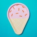 Pink Ice Cream Paper 
Tableware Party Set