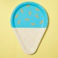Blue Ice Cream Paper 
Tableware Party Set