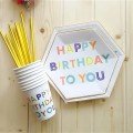 Happy Birthday Paper 
Tableware Party Set