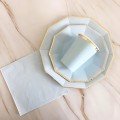 Pastel Blue Paper 
Tableware Party Set