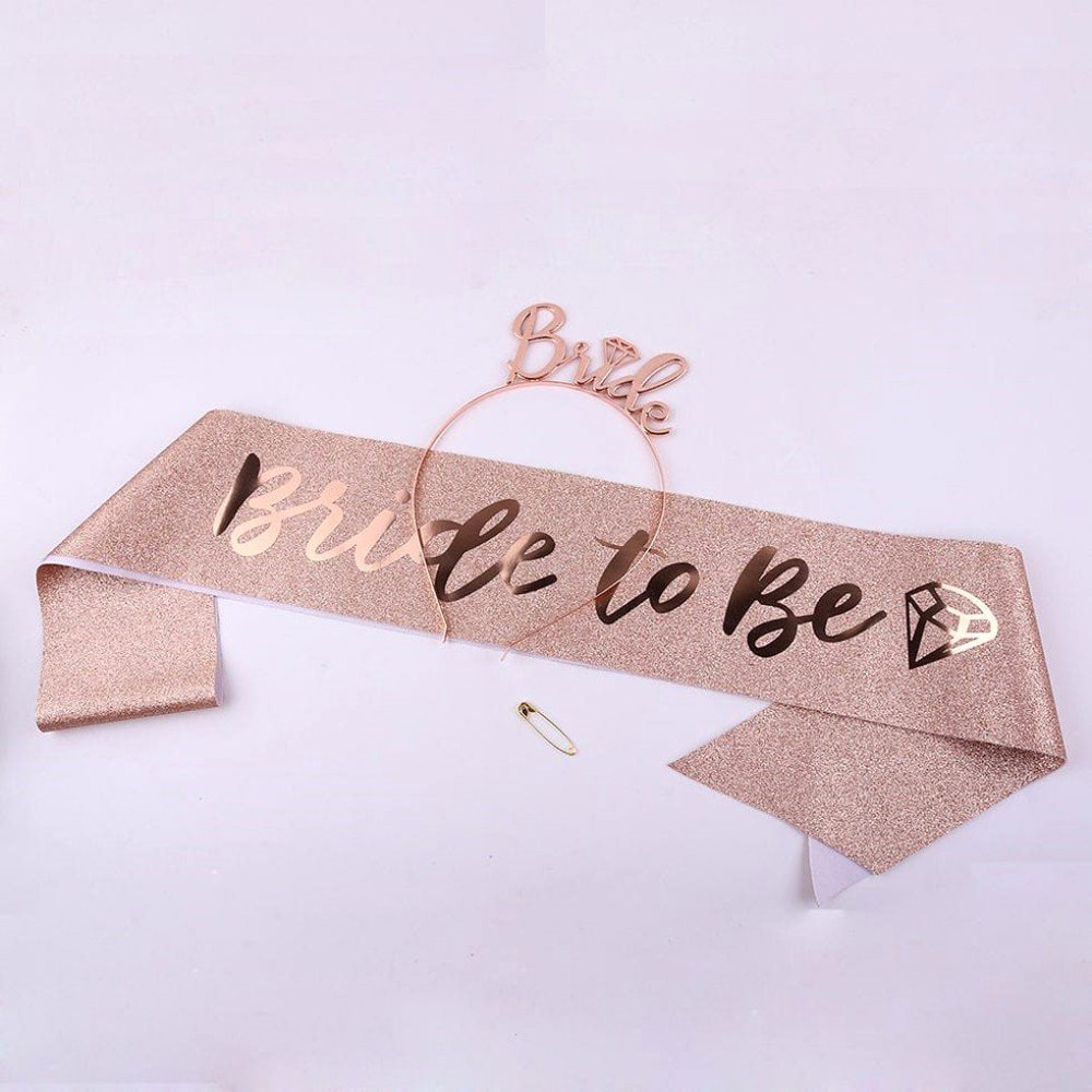 Bride To Be 
Headband & Sash Set