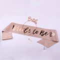 Bride To Be 
Headband & Sash Set