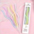 Pack of Curved Bend 
Pastel Cake Candles