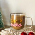 Sweater Weather 
Double Glass Cup