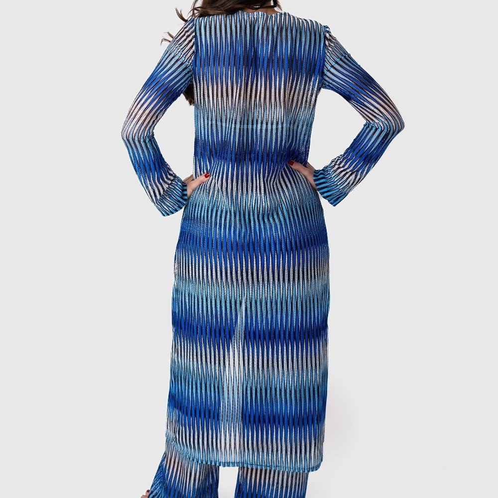 Summary Blue 
Beach Cover Up