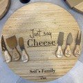 Customized Cheese Board 
with Knives Set