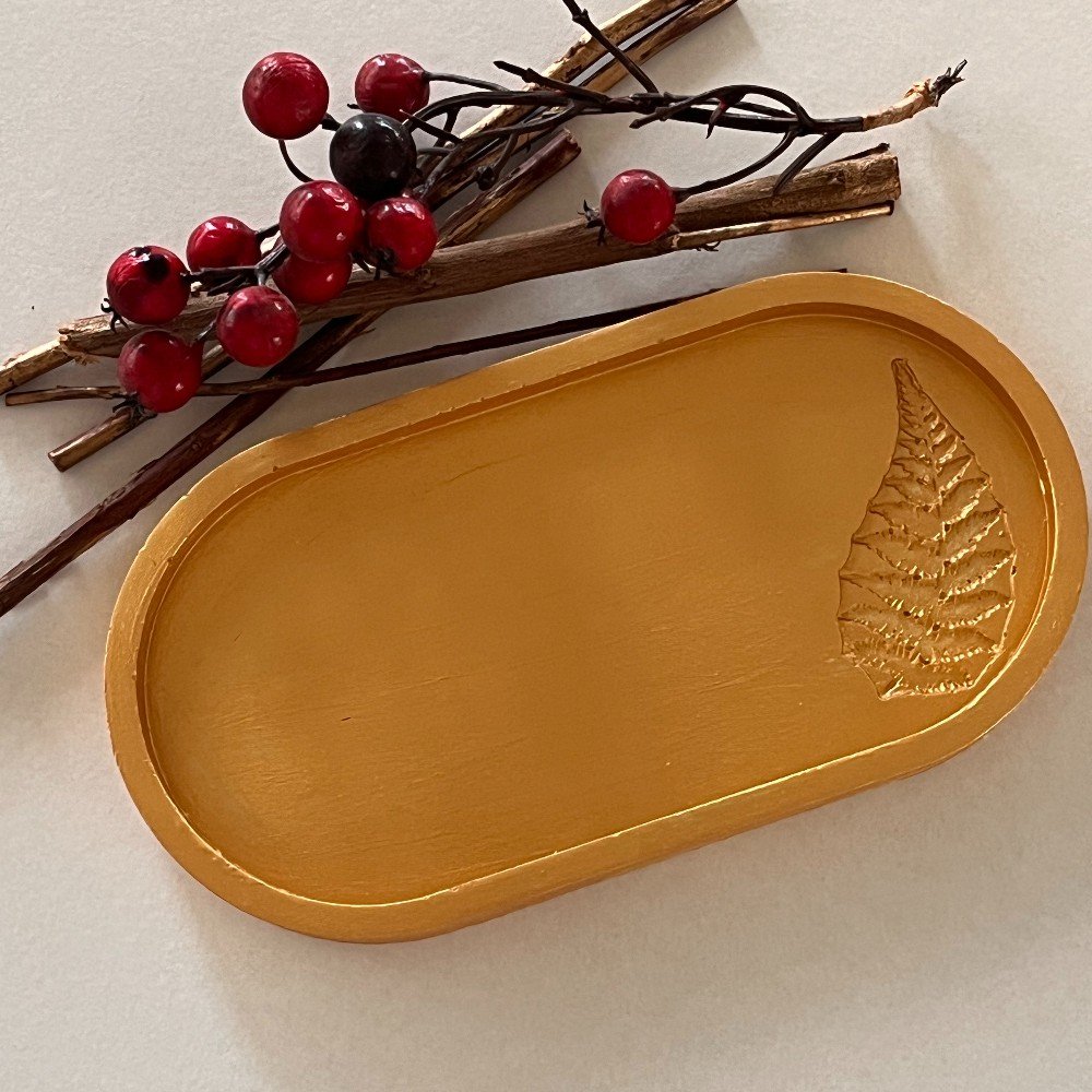 Golden Concrete 
Trinket Tray