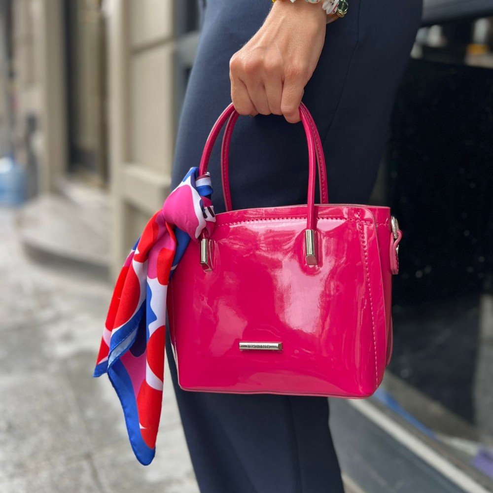 Fuchsia 
Eco-Leather Handbag