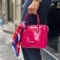Fuchsia 
Eco-Leather Handbag