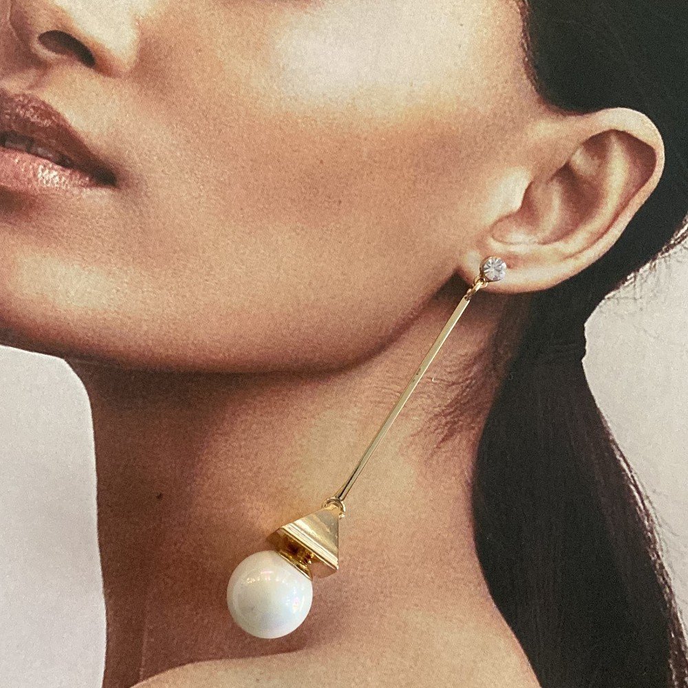 Long 
Geometric Earrings
