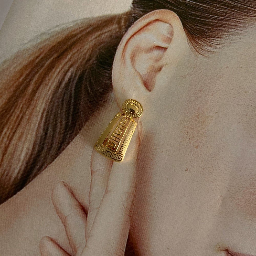 Gold Stamp 
Earrings