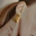Gold Stamp 
Earrings