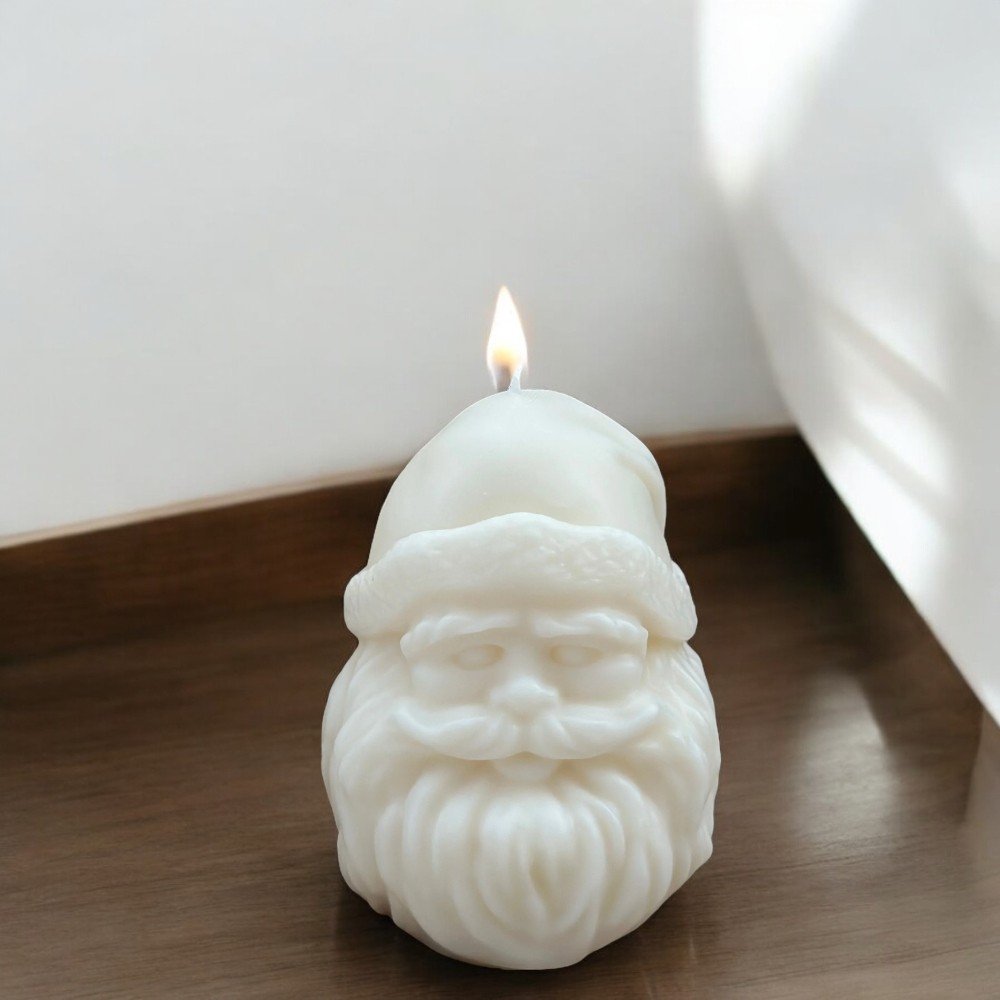 Christmas Santa 
Head Candle